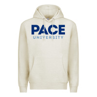 Oatmeal Heather Pace University Premium Hoodie - linhVisuals