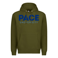 Army Green Pace University Premium Hoodie - linhVisuals