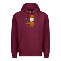 Burgundy elmer fudd Premium Hoodie - linhVisuals