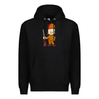 Black elmer fudd Premium Hoodie - linhVisuals