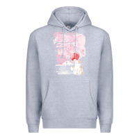 Heather Grey japan t  shirt sakura cat t  shirt Premium Hoodie - linhVisuals