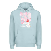 Blue Mist japan t  shirt sakura cat t  shirt Premium Hoodie - linhVisuals