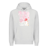 Dove Grey japan t  shirt sakura cat t  shirt Premium Hoodie - linhVisuals