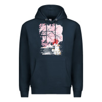 Navy japan t  shirt sakura cat t  shirt Premium Hoodie - linhVisuals