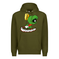 Army Green marvin the martian Premium Hoodie - linhVisuals