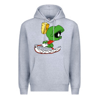 Heather Grey marvin the martian Premium Hoodie - linhVisuals