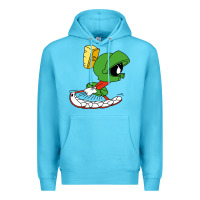 Ocean Blue marvin the martian Premium Hoodie - linhVisuals