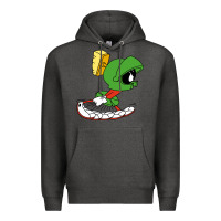 Charcoal Heather marvin the martian Premium Hoodie - linhVisuals