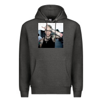 Charcoal Heather Mgk Premium Hoodie - linhVisuals