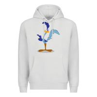 Dove Grey roadrunner Premium Hoodie - linhVisuals