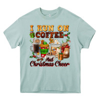 Arona i run on coffee and christmas cheer Heavy Core Tee - FaDigitalArtStudio