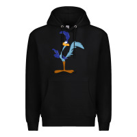 Black roadrunner Premium Hoodie - linhVisuals