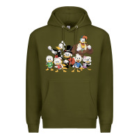 Army Green happy amazing ducktales Premium Hoodie - linhVisuals
