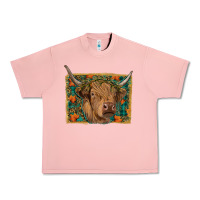 Salmon highland cow fall Urban Heavy Tee - RanaPortraitStore