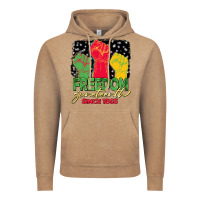 Vintage Coffee freedom juneteenth since 1865 Vintage Hoodie - BarkalooDesign