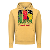 Vintage Mustard freedom juneteenth since 1865 Vintage Hoodie - BarkalooDesign