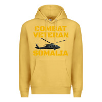 Antique Gold combat veteran mogadishu somalia Premium Hoodie - linhVisuals