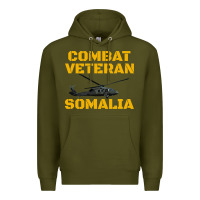 Army Green combat veteran mogadishu somalia Premium Hoodie - linhVisuals