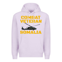 Lilac combat veteran mogadishu somalia Premium Hoodie - linhVisuals