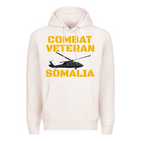 Pale Pink combat veteran mogadishu somalia Premium Hoodie - linhVisuals