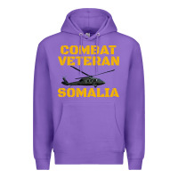 Purple combat veteran mogadishu somalia Premium Hoodie - linhVisuals