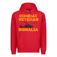 Red combat veteran mogadishu somalia Premium Hoodie - linhVisuals