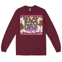Burgundy race day vibes Long Sleeve Tee - Artiststas