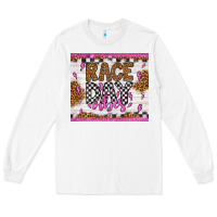 White race day vibes Long Sleeve Tee - Artiststas