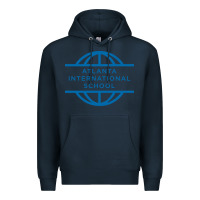 Navy atlanta international school Premium Hoodie - linhVisuals