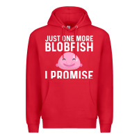 Red cool blobfish fishermen fish sea Premium Hoodie - linhVisuals