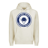 Oatmeal Heather shaker basket ball Premium Hoodie - linhVisuals