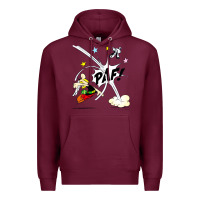 Burgundy asterix and obelix Premium Hoodie - linhVisuals