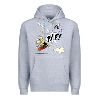 Heather Grey asterix and obelix Premium Hoodie - linhVisuals