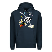 Navy asterix and obelix Premium Hoodie - linhVisuals