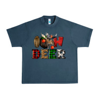 Midnight Navy oh deer christmas Urban Heavy Tee - LillyAllenDesigns