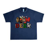 Navy oh deer christmas Urban Heavy Tee - LillyAllenDesigns