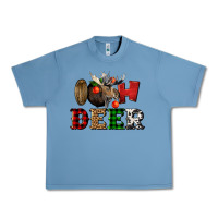 Pebble Blue oh deer christmas Urban Heavy Tee - LillyAllenDesigns