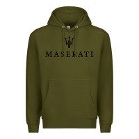 Army Green simple white trident symbol essential Premium Hoodie - linhVisuals