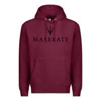 Burgundy simple white trident symbol essential Premium Hoodie - linhVisuals
