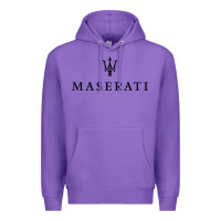 Purple simple white trident symbol essential Premium Hoodie - linhVisuals