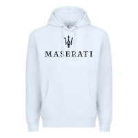 White simple white trident symbol essential Premium Hoodie - linhVisuals