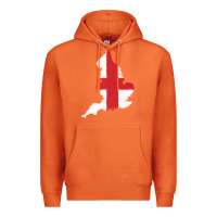 Carrot england Flag Map Drawing Line Art Premium Hoodie - linhVisuals
