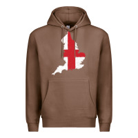 Chestnut england Flag Map Drawing Line Art Premium Hoodie - linhVisuals