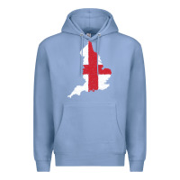 Colony Blue england Flag Map Drawing Line Art Premium Hoodie - linhVisuals