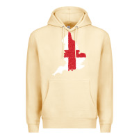 Pina Colada england Flag Map Drawing Line Art Premium Hoodie - linhVisuals