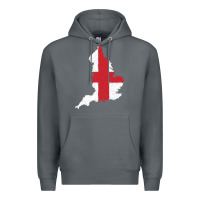 Rock england Flag Map Drawing Line Art Premium Hoodie - linhVisuals
