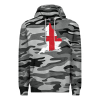 Slate Camo england Flag Map Drawing Line Art Premium Hoodie - linhVisuals