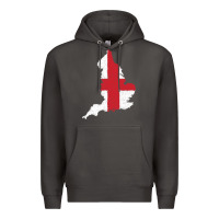 Smoke england Flag Map Drawing Line Art Premium Hoodie - linhVisuals