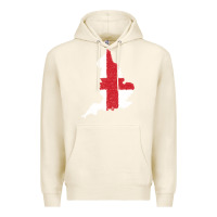 Tofu england Flag Map Drawing Line Art Premium Hoodie - linhVisuals