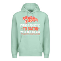 Seafoam bacon apparel t  shirt i'm not addicted to bacon we were just in a com Premium Hoodie - linhVisuals